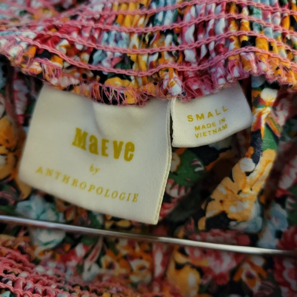 Anthropologie Maeve Floral Dress Size Small